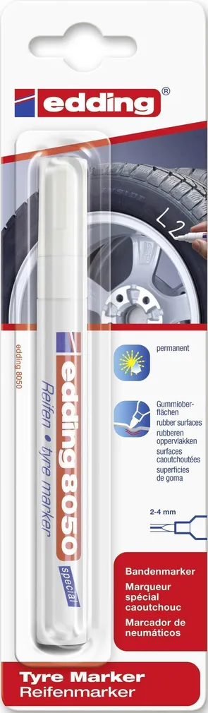 MARKER EDDING PERMANENTNE 8050 REHVI MARKEERIMISEKS 2-4MM