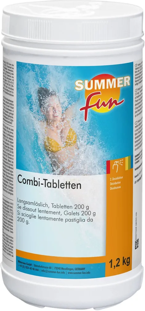 KOMBI TABLET HEISSNER UJUMISBASSEINI SKIMMERISSE 1,2KG