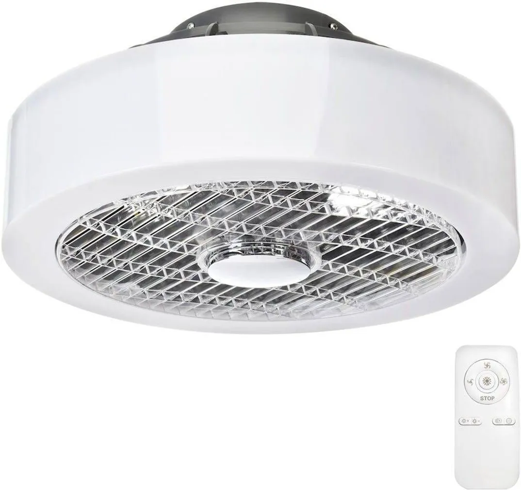 LAELAMP VENTILAATORIGA MILAGRO MISTRAL 45W PULT VALGE