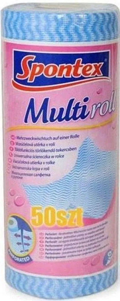 UNIVERSAALNE PUHASTUSLAPP SPONTEX RULLIS 50TK