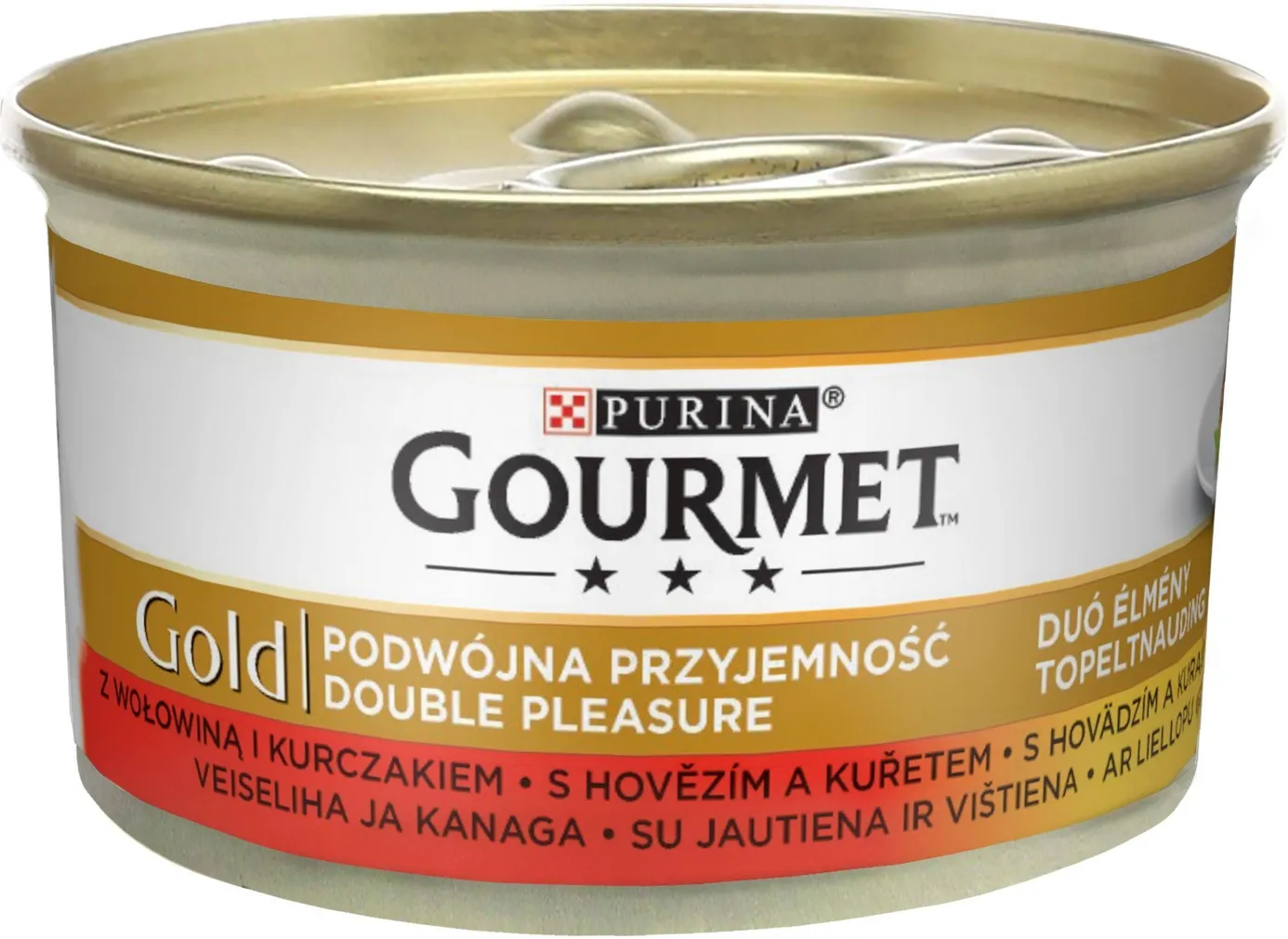 LEMMIKLOOMA KASSIKONSERV COURMET VEISELIHA/KANA DUO 85G