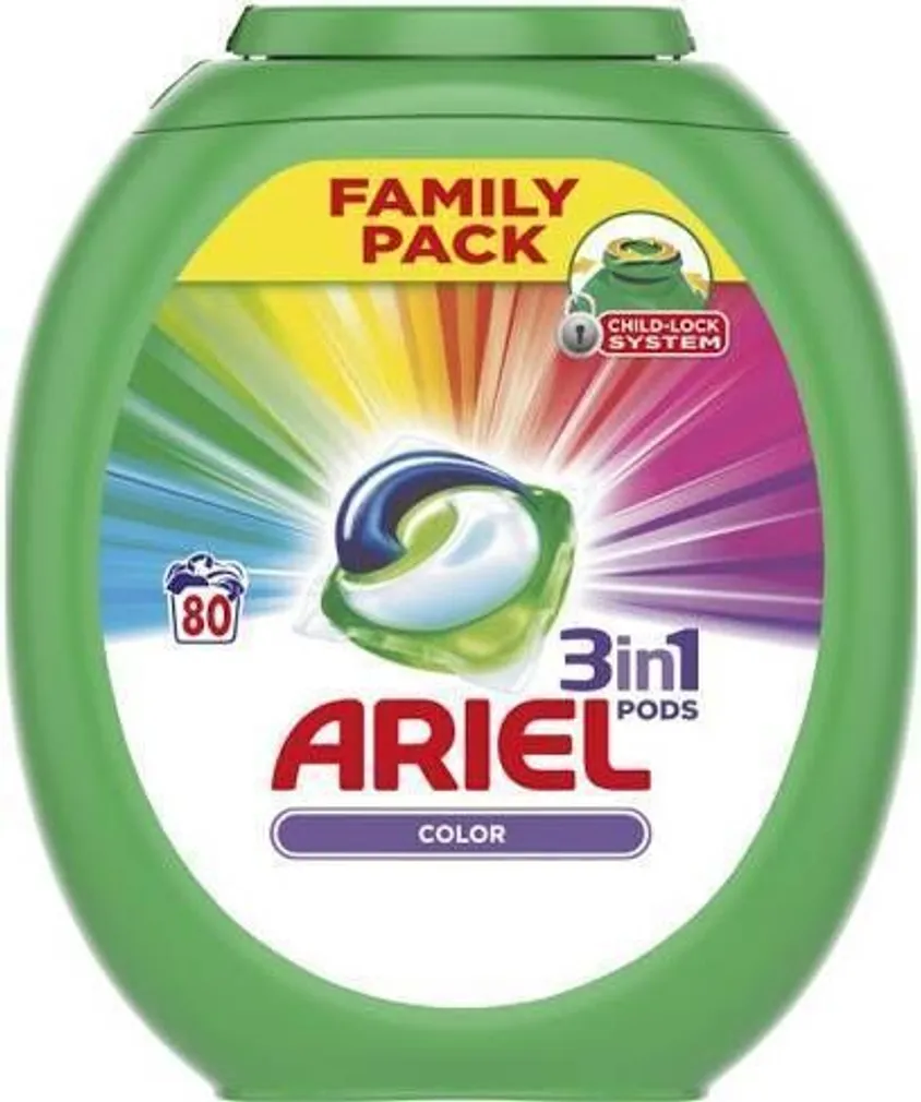 PESUKAPSLID ARIEL 3IN1 COLOR 80 KAPSLIT