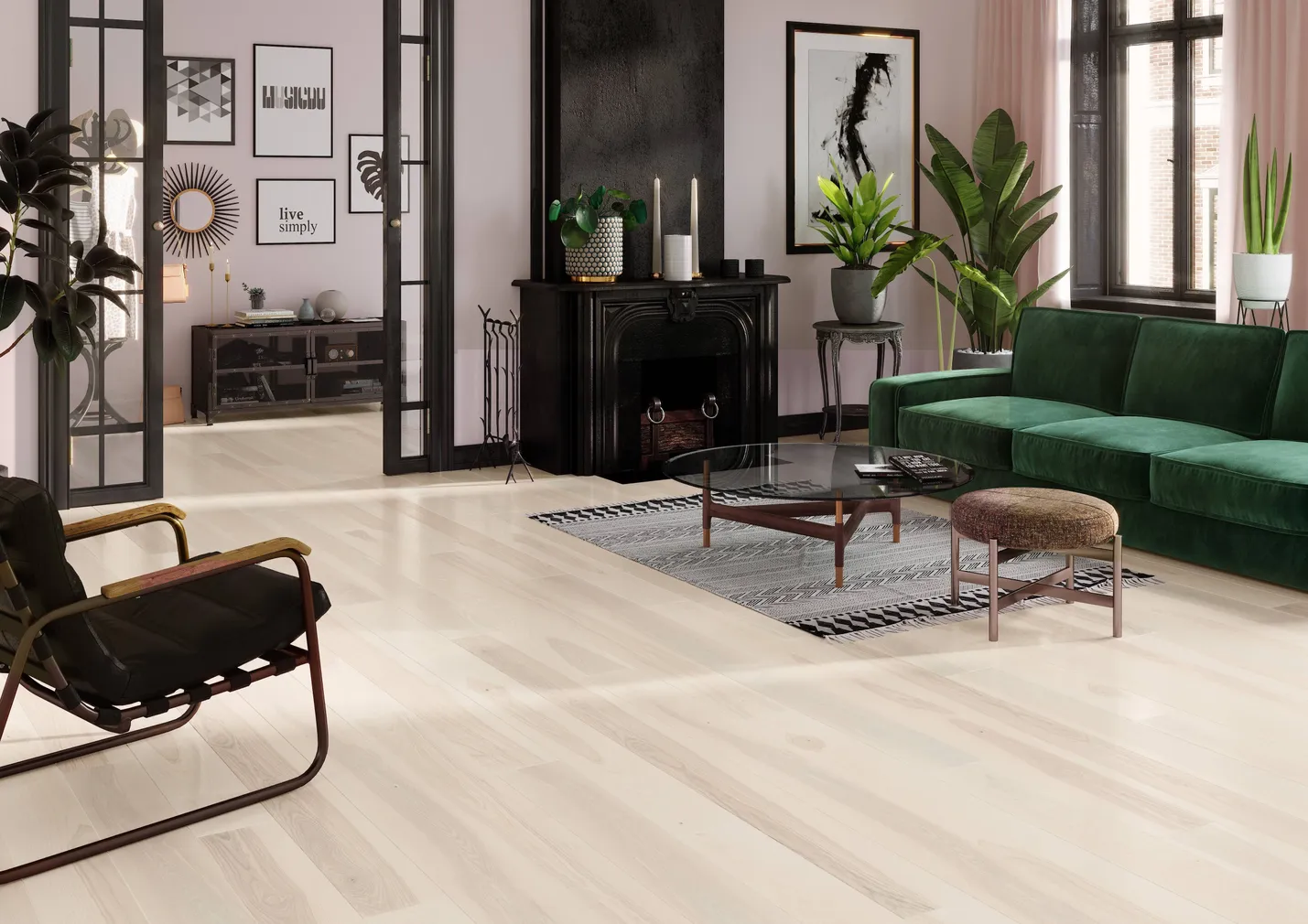 LAUDPARKETT BARLINEK 14MM SAAR SELECT VALGE MATT LAKK 1-LIPP 5G