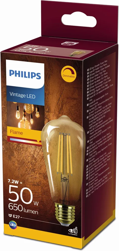 LED LAMP PHILIPS CLASSIC 7,2W ST64 E27 KLAAS KULDNE DIM PHILIPS