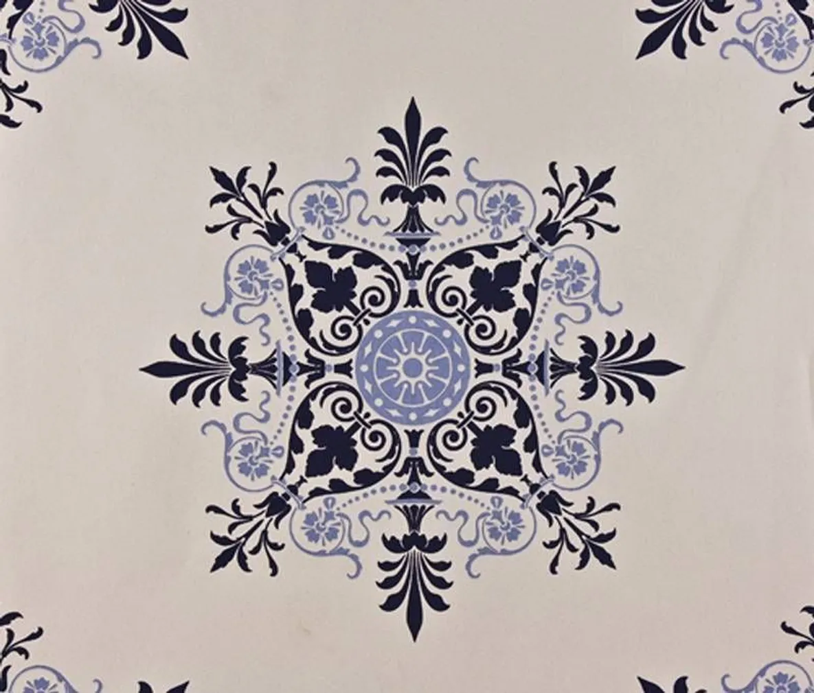 TAPEET DUTCH WALLCOVERINGS VLIESBEHANG TEGEL BLAUW