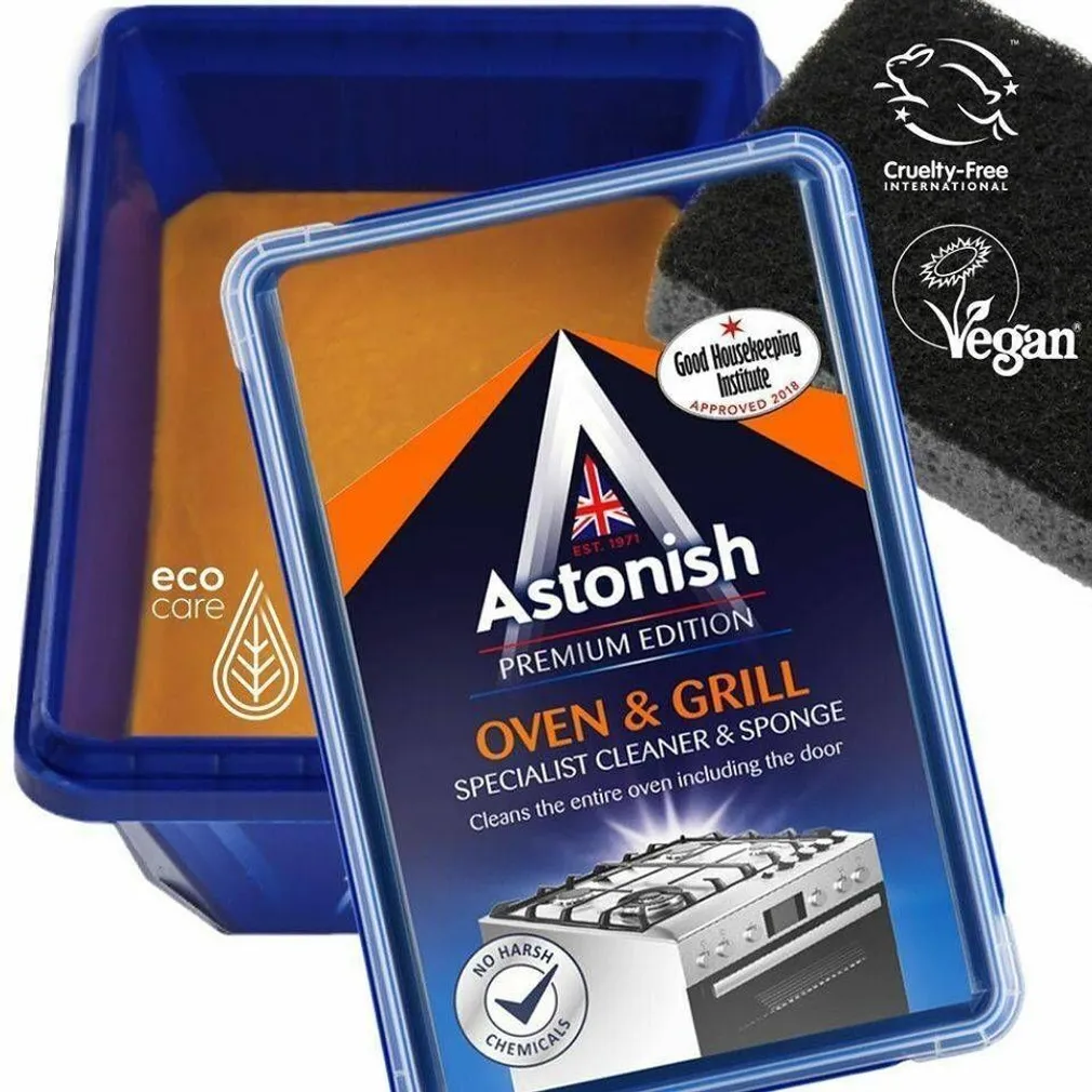 PUHASTUSVAHEND JA SVAMM ASTONISH AHJULE JA GRILLILE 250G