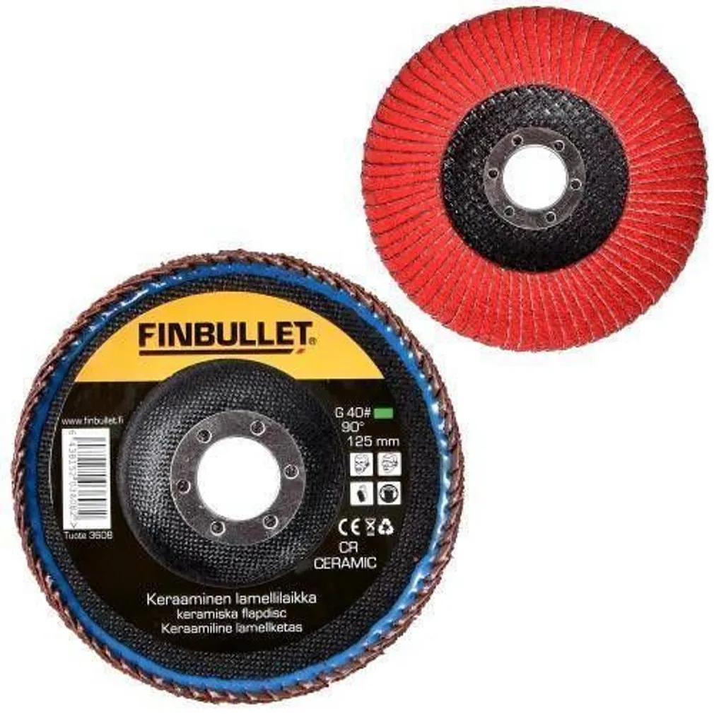 LAMELLKETAS FINBULLET 125MM 40/90° CERAMIC