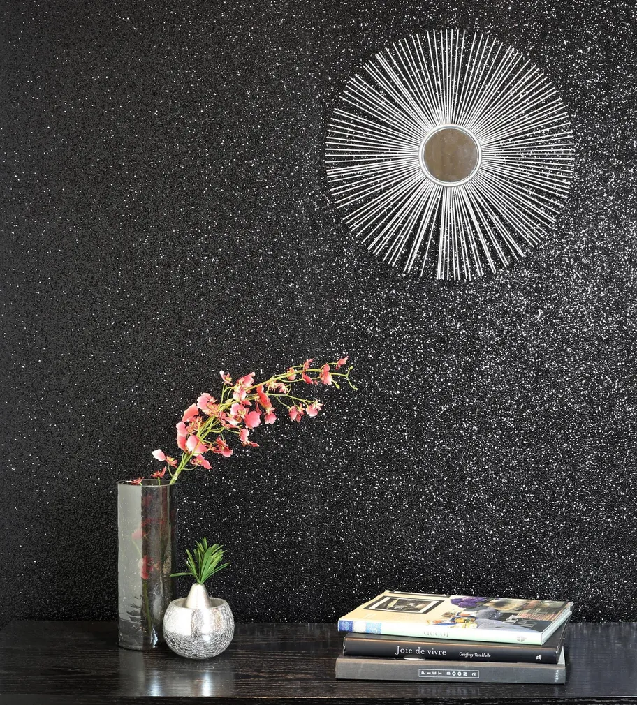 TAPEET ARTHOUSE GLITTER BLACK 0,53X6M