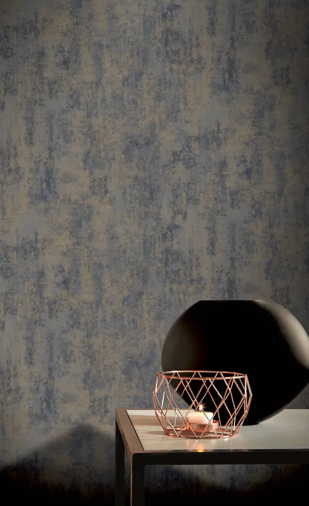TAPEET ARTHOUSE STONE TEXTURE GRAPHITE & GOLD