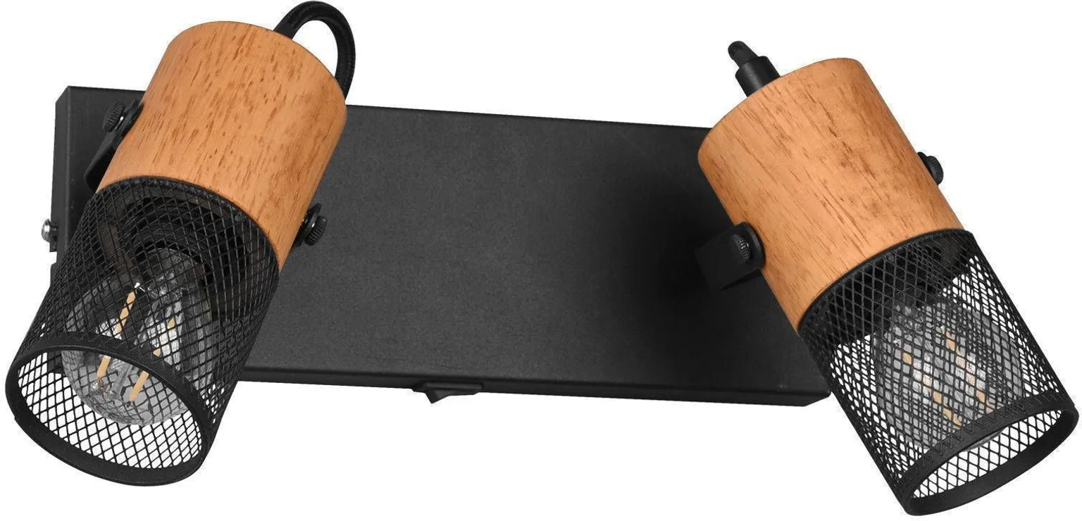 KOHTVALGUTSI TRIO TOSH 2X15W E27 MUST MATT