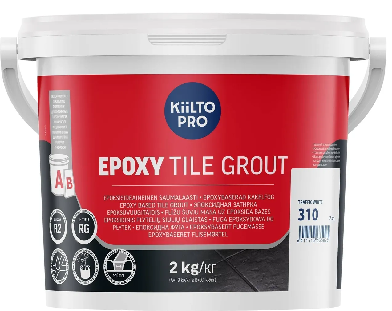 VUUGITÄIDE KLIITO EPOXY 2KG 310 VALGE