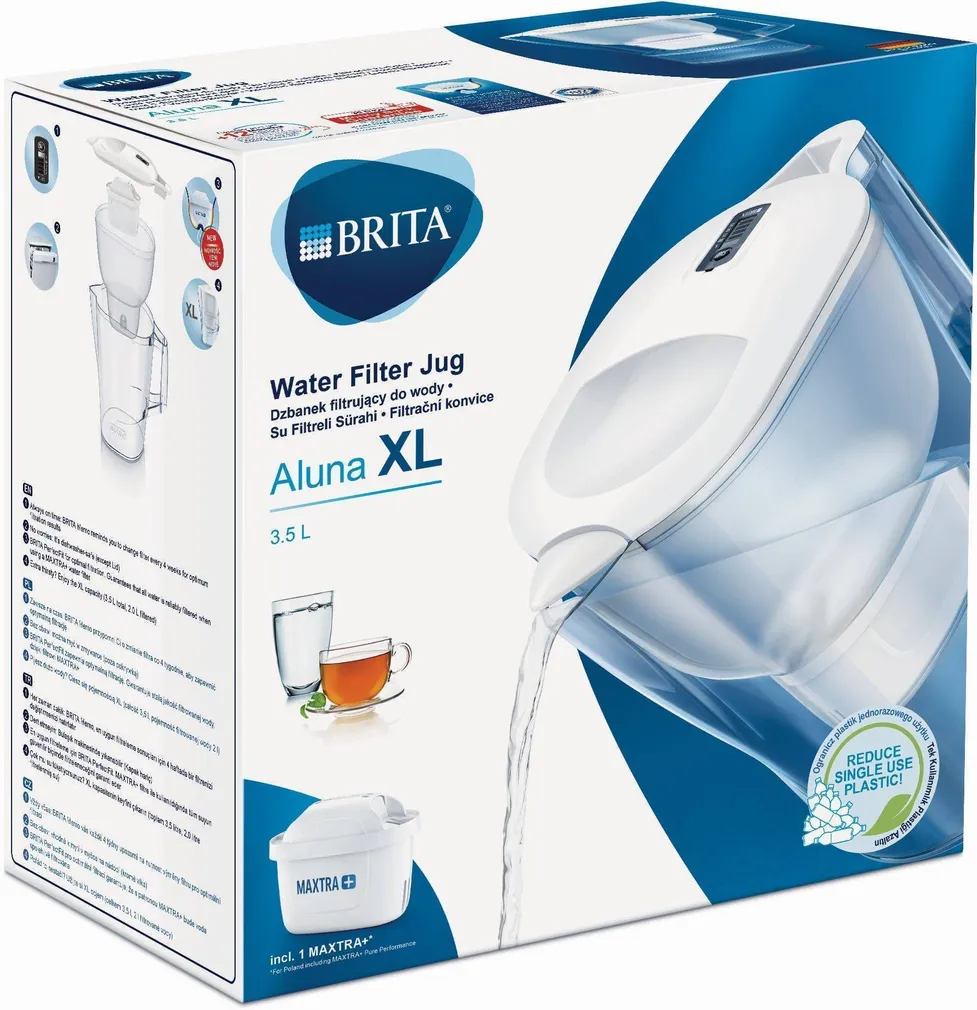 VEEFILTERKANN BRITA ALUNA 3,5L MEMO VALGE