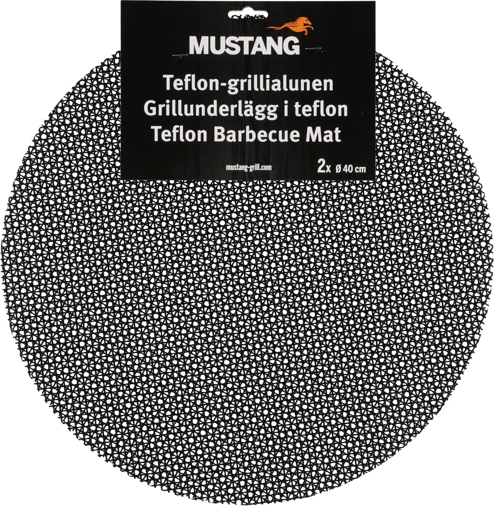 GRILLIMISMATT MUSTANG MITTENAKKUVA PINNAGA Ø40CM 2TK PAKIS