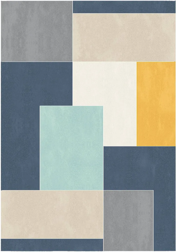VAIP BALTA HOME CANVAS 120X170CM MITMEVÄRVILINE SININE