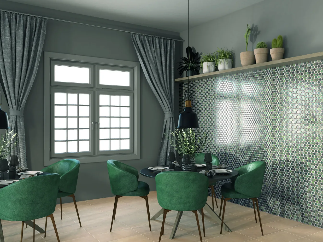 SEINAPLAAT DAKHLA AQUA CIRCLE 30,9X30,9CM 0,86M2 PAKIS