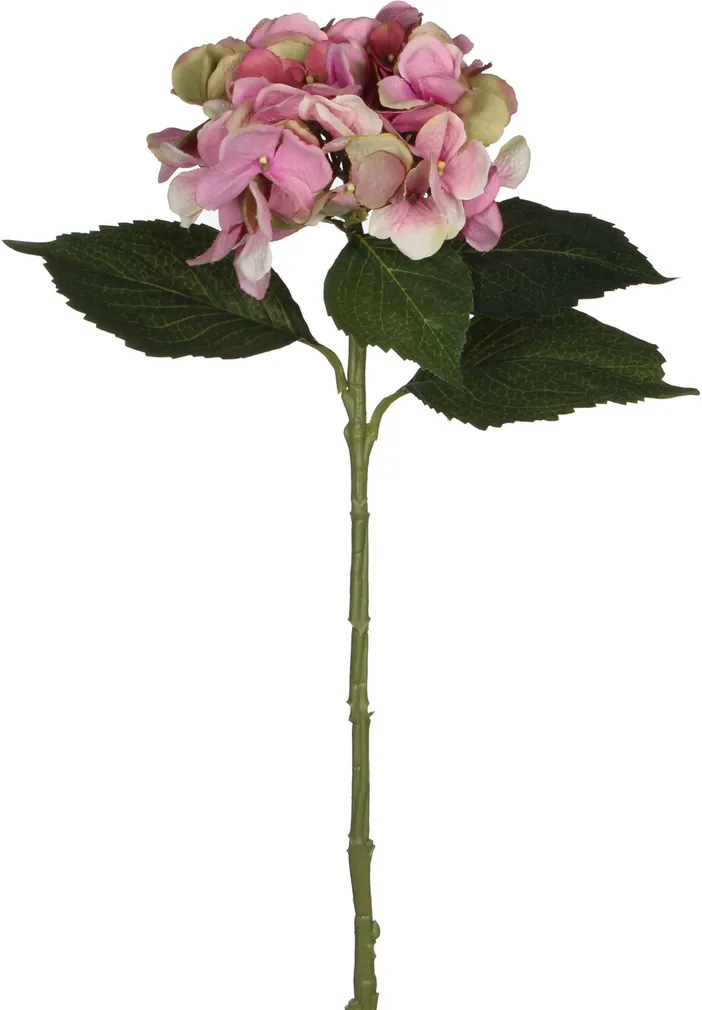 KUNSTLILL MICA DECORATIONS HORTENSIA ROOSA 51CM