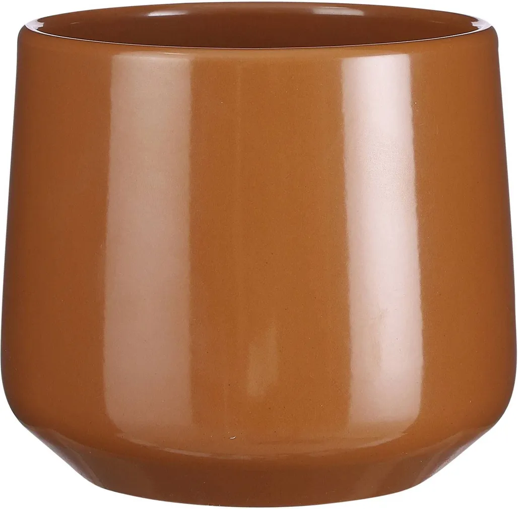 ÜMBRISPOTT MICA DECORATIONS AMBER PRUUN 15,5X17CM