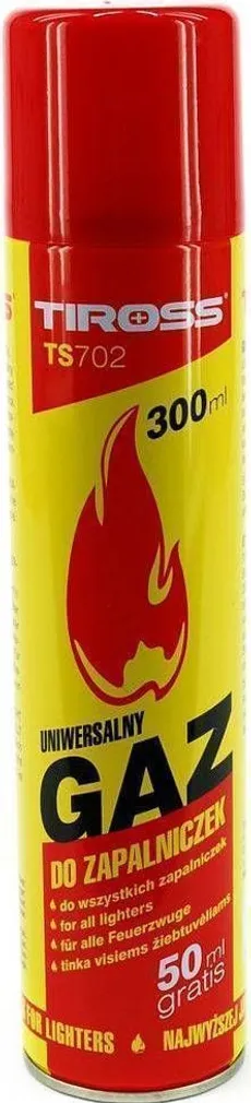 TÄITEGAAS TIROSS 300ML + OTSIKUD TS-702