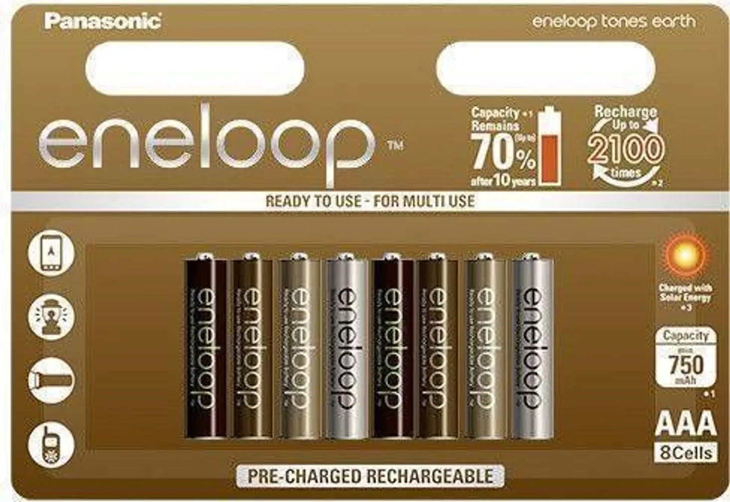 AKUPATAREI ENELOOP AAA 750MAH 8UE EARTH 8TK PAKIS