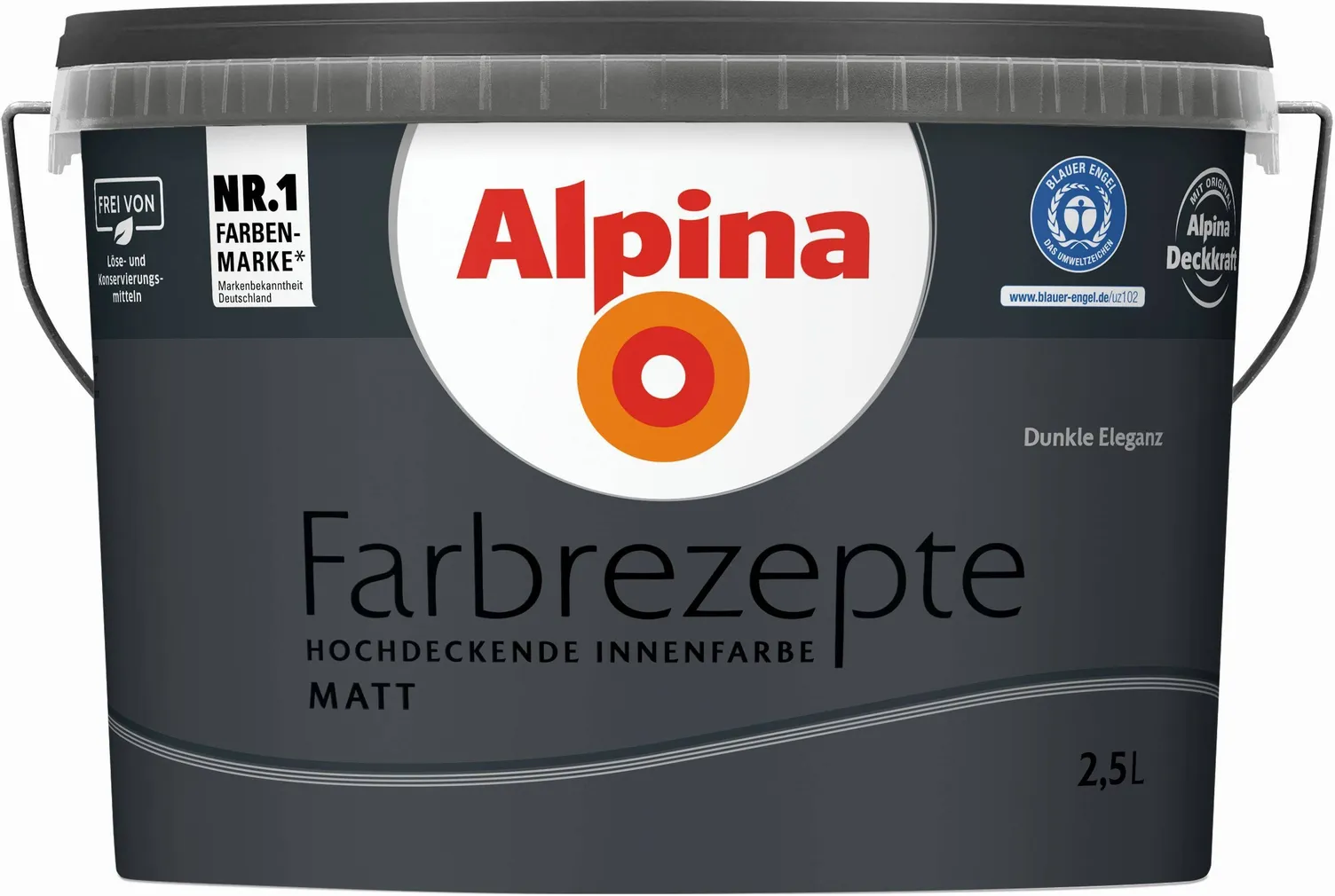 SEINAVÄRV ALPINA FARBREZEPTE 2,5L DUNKLE ELEGANZ MATT