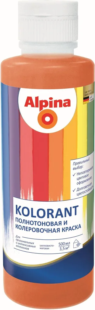 TOONVÄRV ALPINA KOLORANT ORANGE 500ML