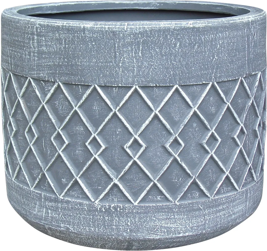 ÜMBRISPOTT KERAAMILINE 25X25X20CM HALL-VALGE