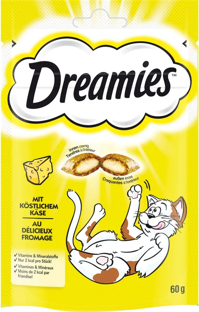 LEMMIKLOOMA KASSIMAIUSED DREAMIES JUUSTUGA 60G