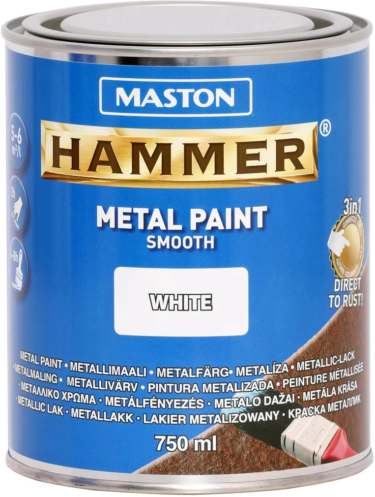 METALLIVÄRV MASTON HAMMER 750ML SILE VALGE