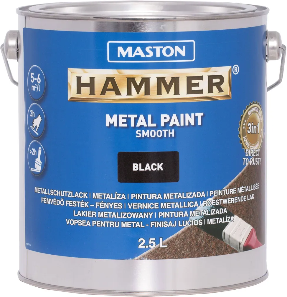 METALLIVÄRV MASTON HAMMER 2,5L SILE MUST