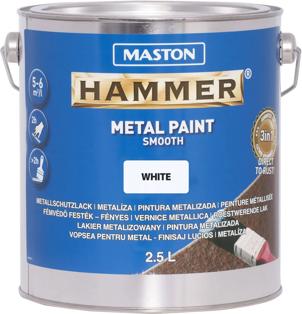 METALLIVÄRV MASTON HAMMER 2,5L SILE VALGE