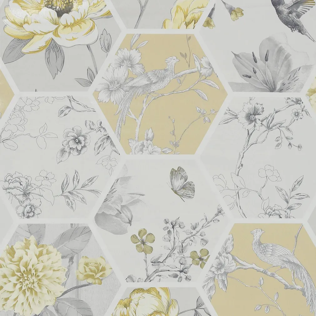 TAPEET ARTHOUSE CHINOISE DECOUPAGE OCHRE