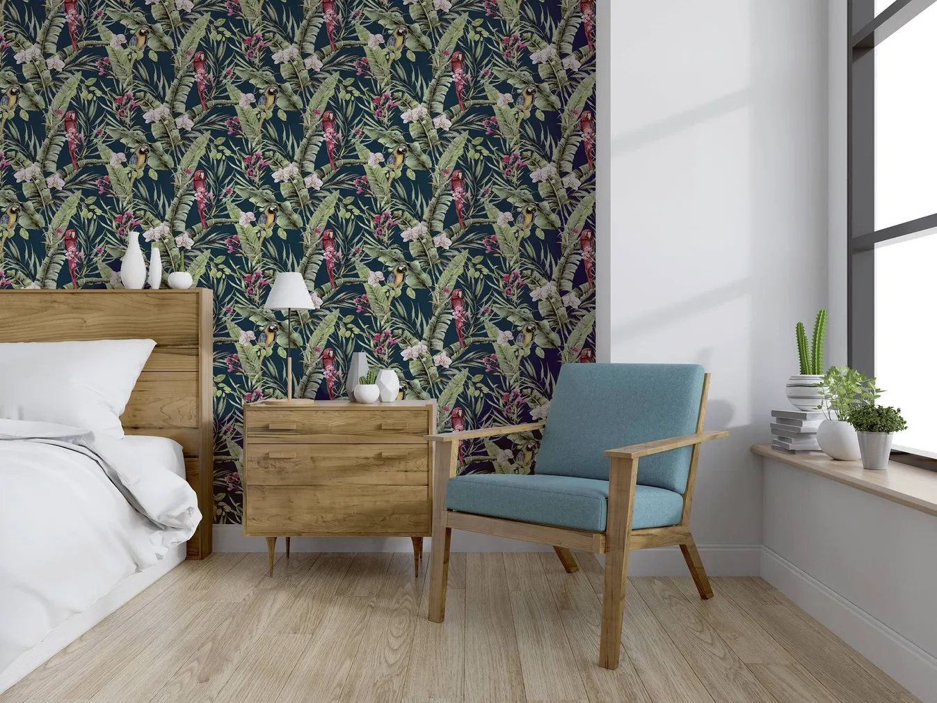 TAPEET ARTHOUSE PRETTY POLLY NAVY MULTI