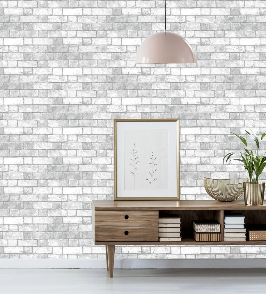 TAPEET ARTHOUSE BRICKWORK WHITE