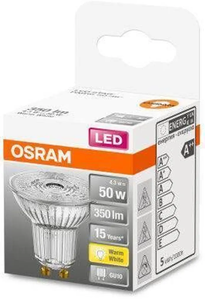 LED LAMP OSRAM 4,3W GU10 350LM 2700K 