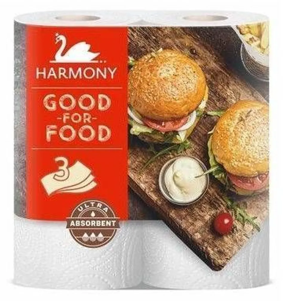 MAJAPIDAMISPABER HARMONY GOOD FOR FOOD 3-KIHILINE 2 RULLI