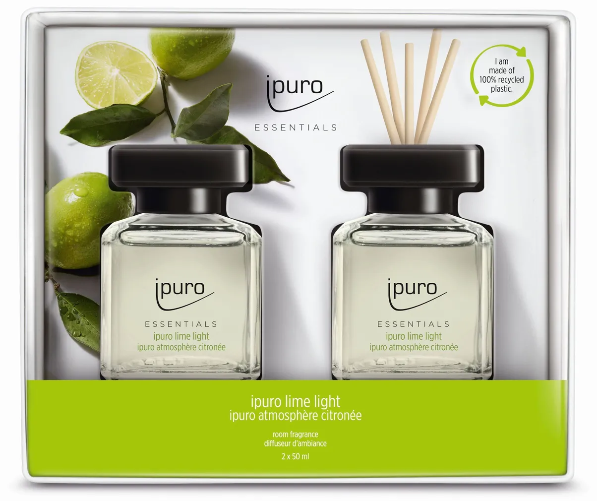 KODULÕHNAD IPURO LIME LIGHT SET 2X50ML