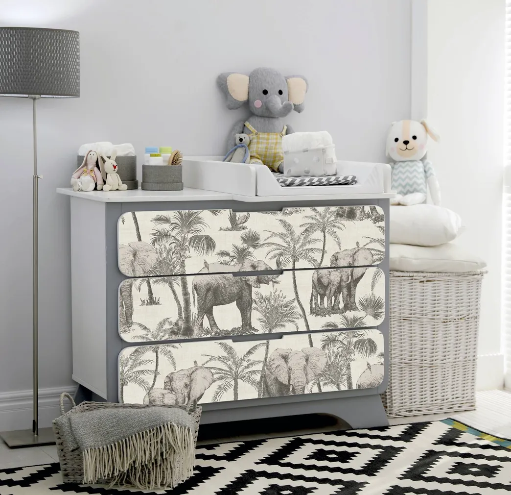 TAPEET ISELIIMUV ARTHOUSE P&S ELEPHANT GROVE CHARC 0,53X6M
