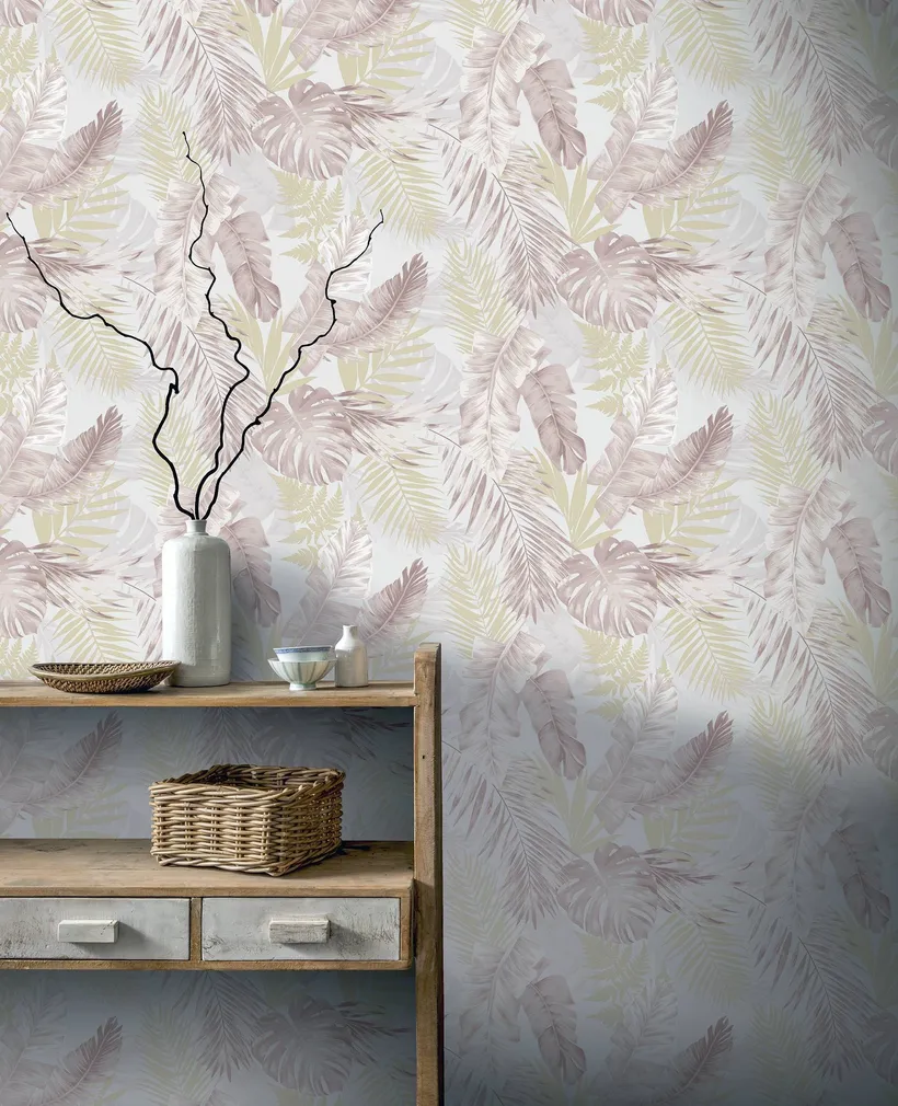 TAPEET ISELIIMUV ARTHOUSE P&S TROPICAL BLUSH/GOLD 0,53X6M
