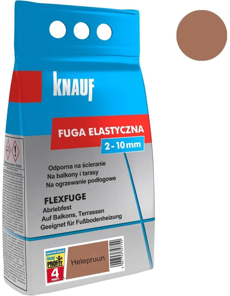 VUUGITÄIDE KNAUF FLEXFUGE HELLBRAUN 4KG