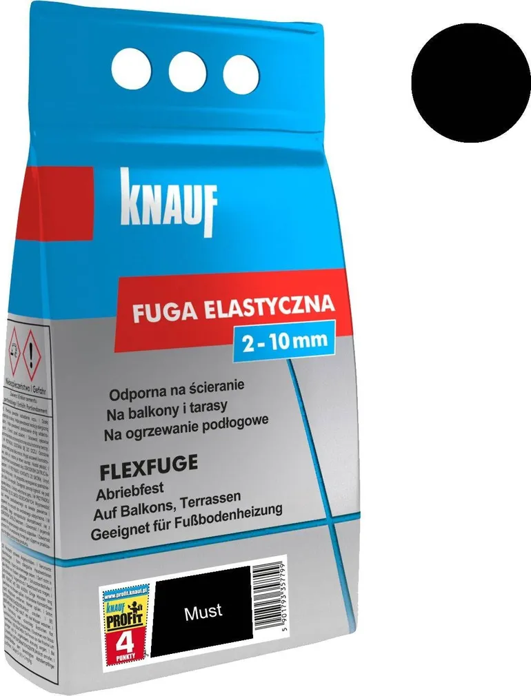 VUUGITÄIDE KNAUF FLEXFUGE SCHWARZ 4KG