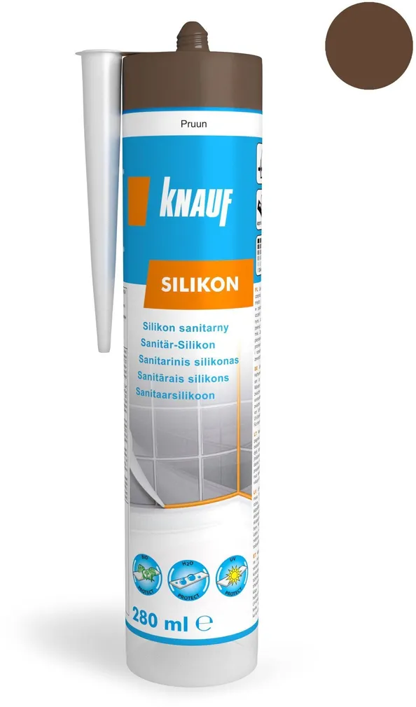 SANITAARSILIKOON KNAUF BRAUN 280ML