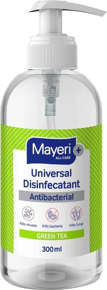 KÄTE DESINFITSEERIMISVAHEND MAYERI ROHELINE TEE ALL-CARE 300ML