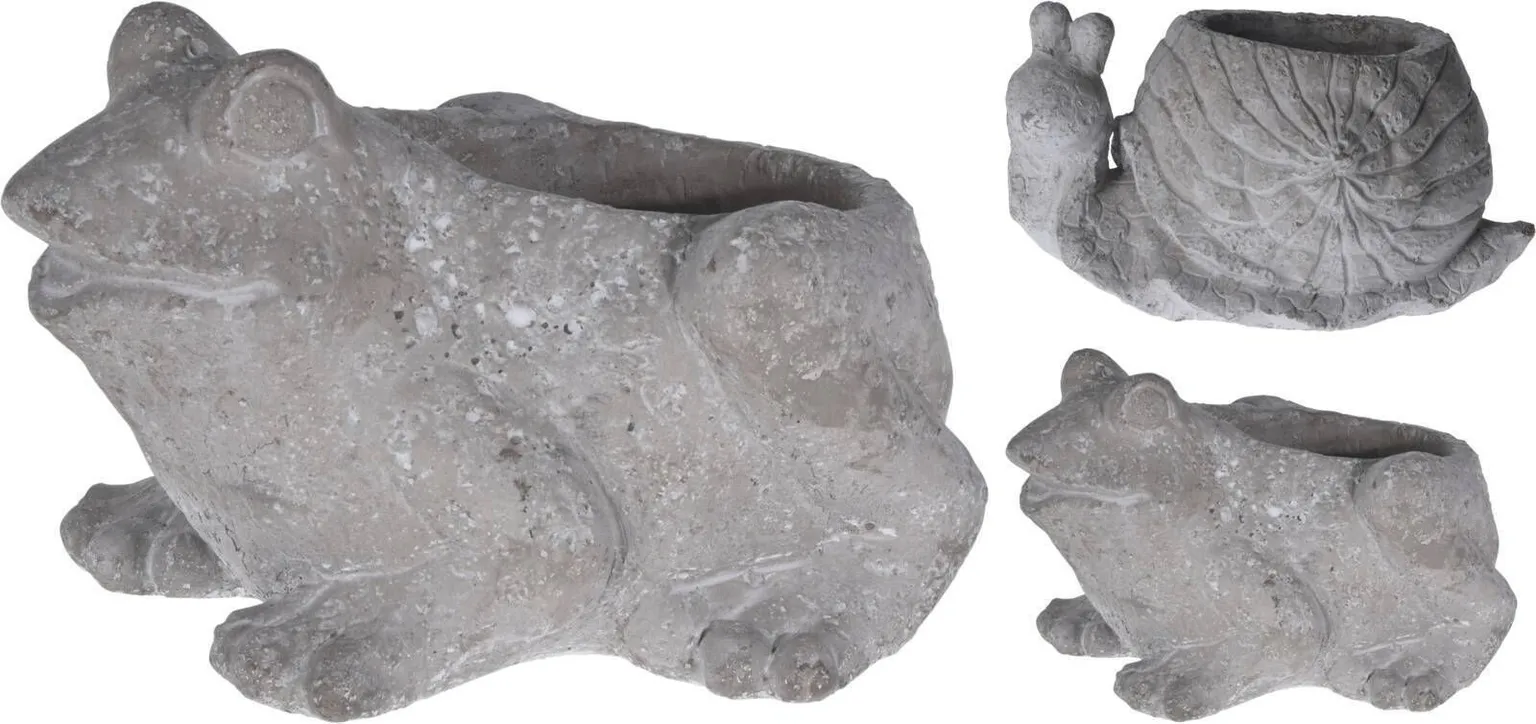 ÜMBRISPOTT KONN JA TIGU 23X19CM VALGE