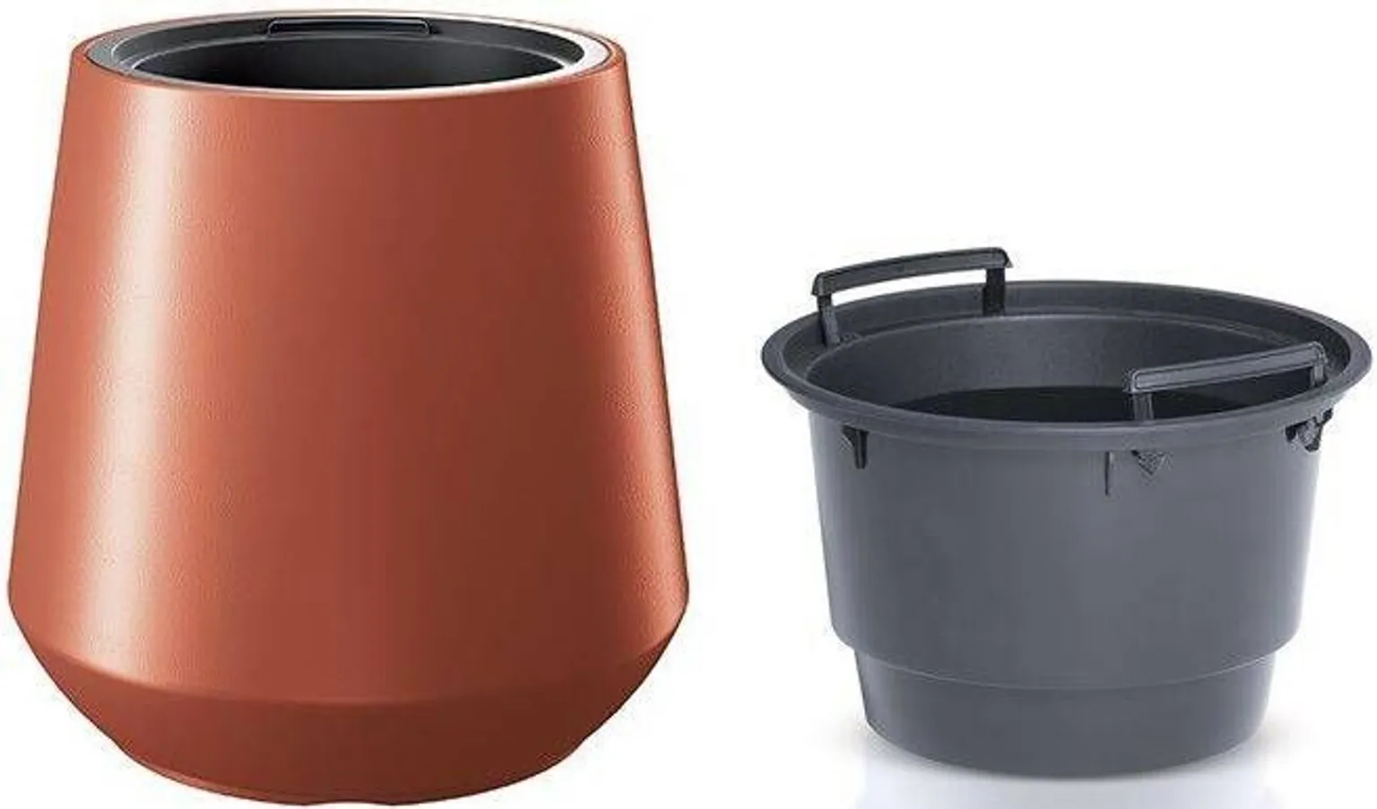 VÄLIS PLASTPOTT PROSPERPLAST HEOS 44CM ORANŽ