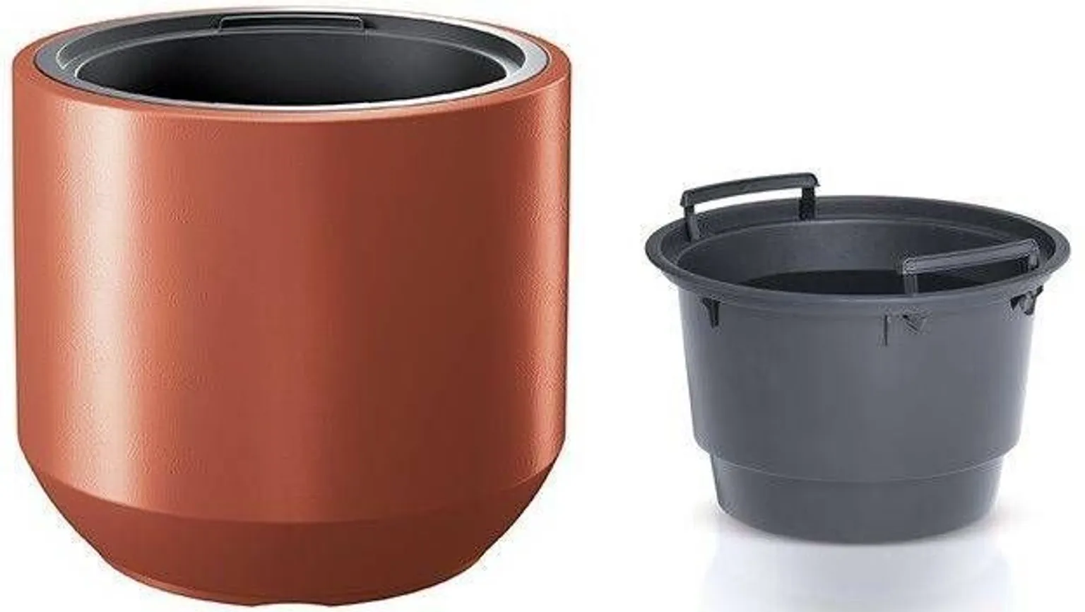 VÄLIS PLASTPOTT PROSPERPLAST HEOS 35CM ORANŽ