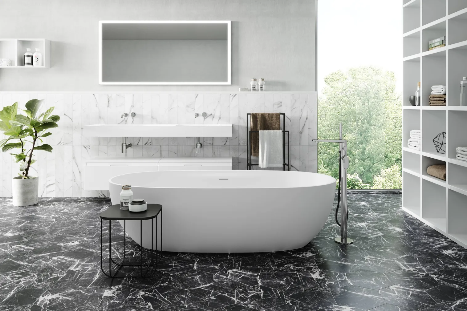 SEINA-JA PÕRANDAPLAAT REALONDA DARK MARBLE STRIP 21X63CM 1,32M² PAKIS
