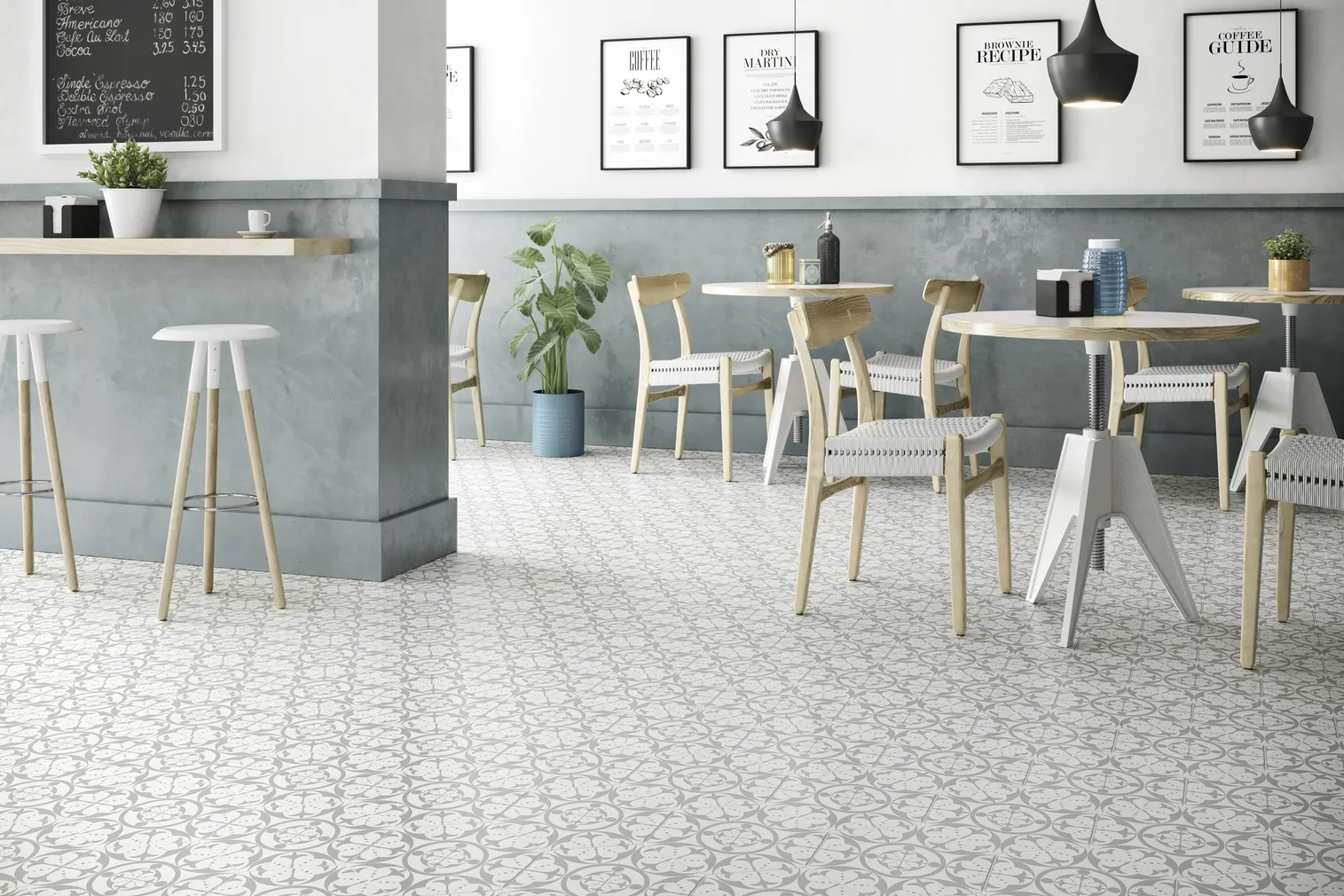 SEINAPLAAT REALONDA HEX CARNABY GREY 28,5X33 1M² PAKIS