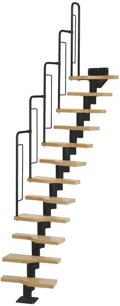 MOODULTREPP GRAZ BLACK 58CM*292CM