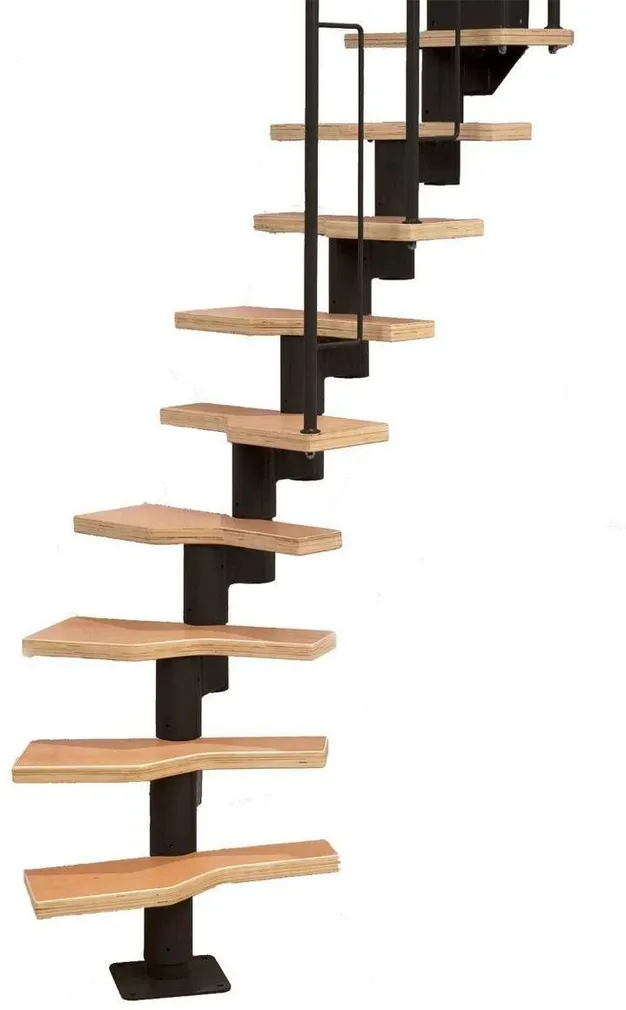 MOODULTREPP GRAZ BLACK 58CM*292CM