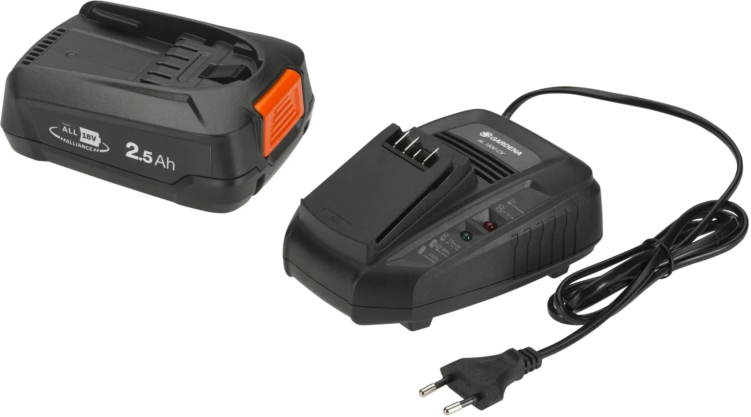 STARDIKOMPLEKT GARDENA 18V/45 2,5AH + AL1830 LAADIJA